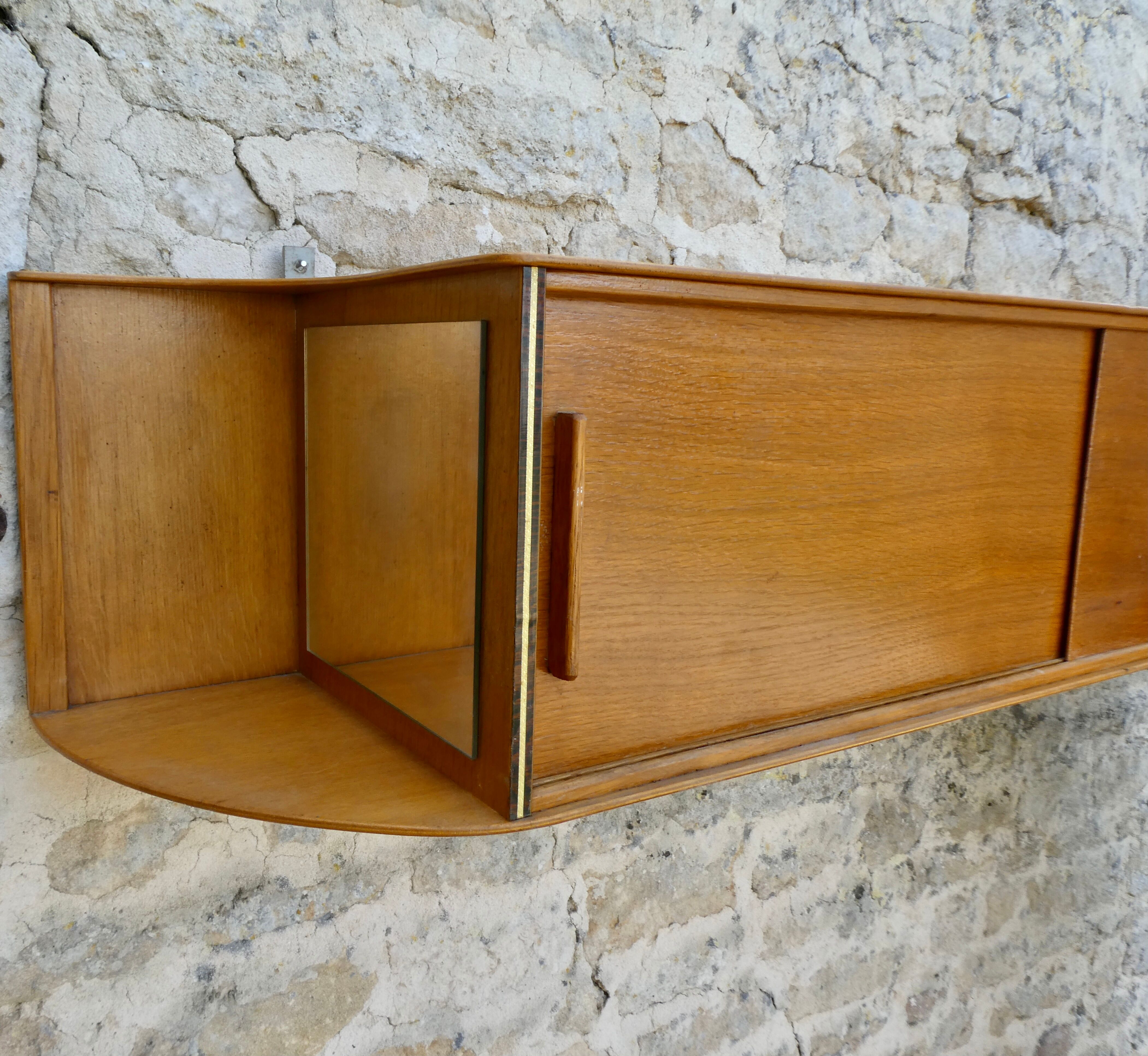 Wall cupboard with shelf, 60s