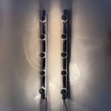 Set of 2 Targetti Sankey chrome wall lamps, 1970s