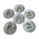 6 Assorted plates Stavanger Flint Norway 1950-60 Scandinavian hand décor