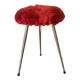 60s Mohair Tripod Stool