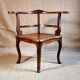 Pair of 1900 living room armchairs with bistro seating