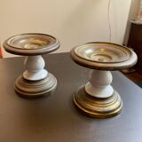Support for metal and porcelain oil lamp
