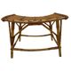 Vintage rattan bamboo footstool stool 1960s