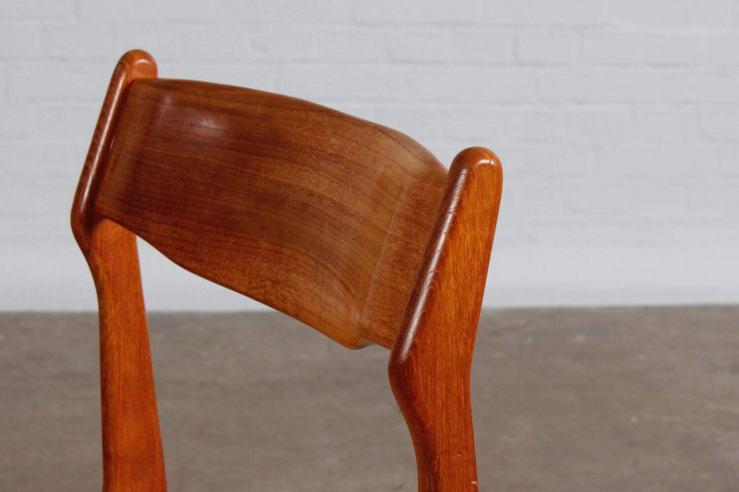 Ensemble de 2 chaises de salle à manger en teck danois design danois vintage