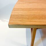 Solid oak coffee table by kindt-larsen for ab seffle mobelfabrik