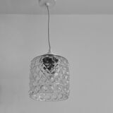 Globe cylinder Glass molded embossed transparent bubble