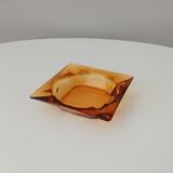 Vintage amber ashtray