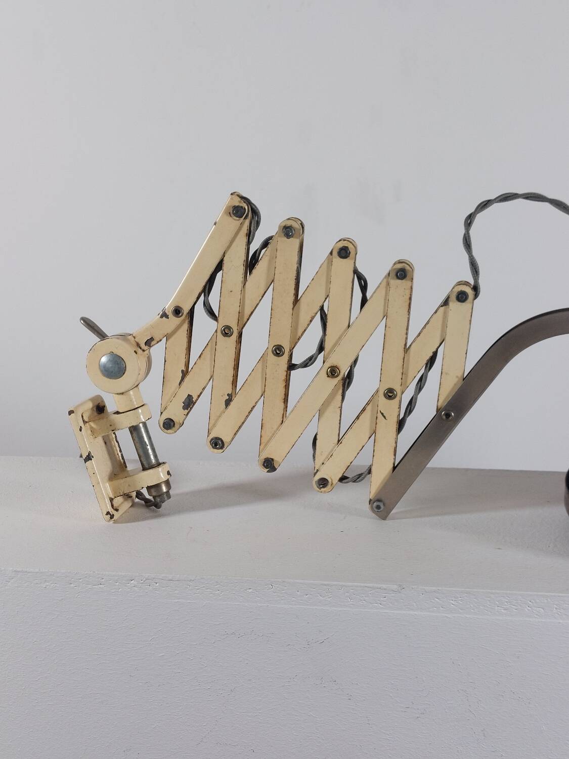 Lampe murale à ciseaux extensible vintage industriel
