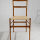 6 Superleggera dining chairs by Gio Ponti for Cassina, 1970’s