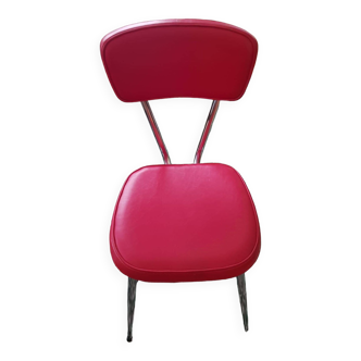 Chaises skai rouge