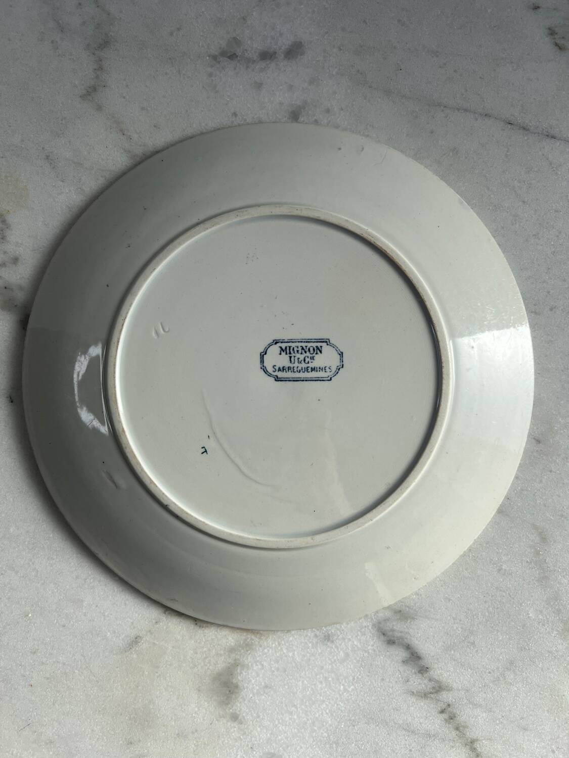 Cute iron earth plate Sarreguemines