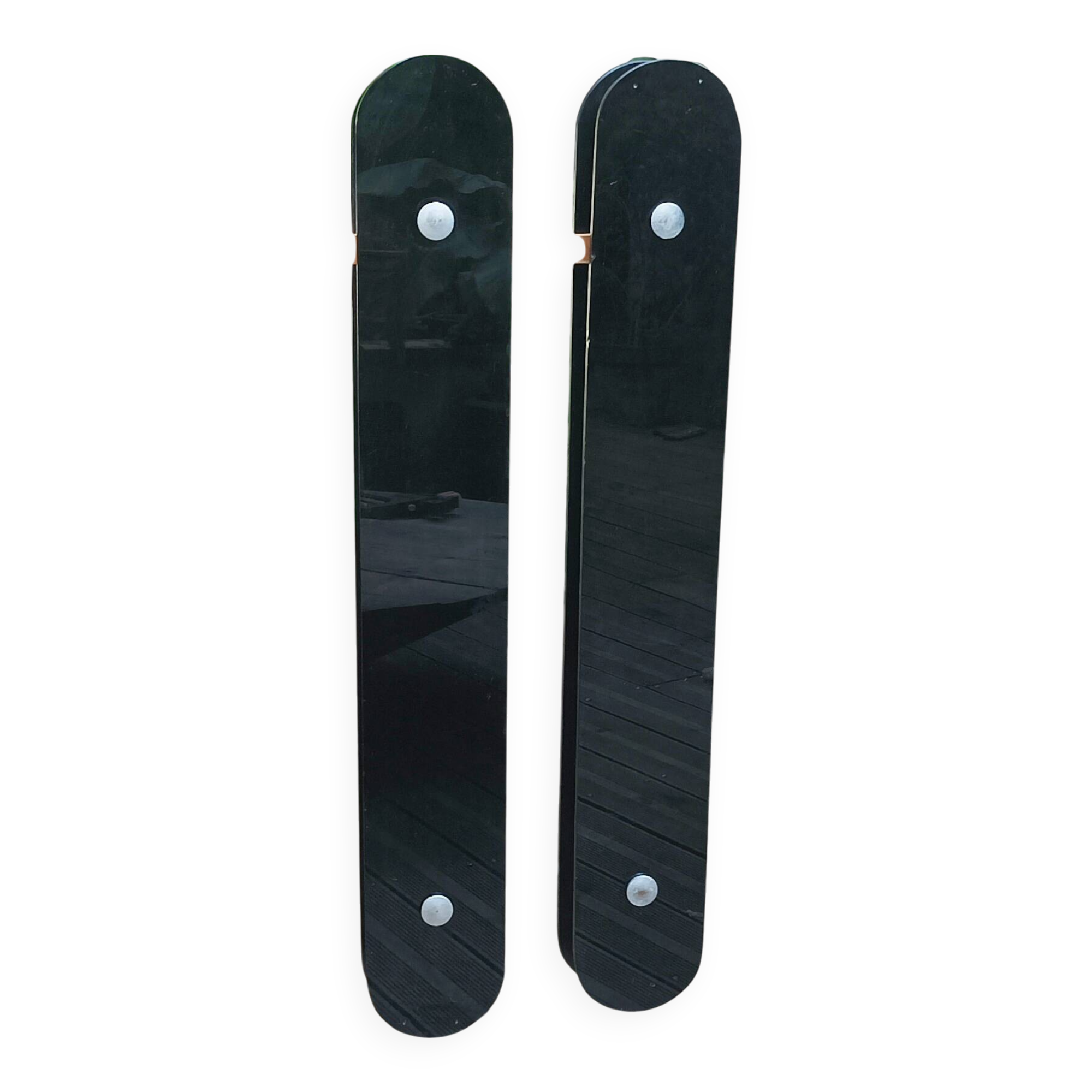 Large format solid glass vintage door handle