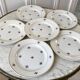 set of 6 dessert plates Digoin Sarreguemines model Floréal years 50-60