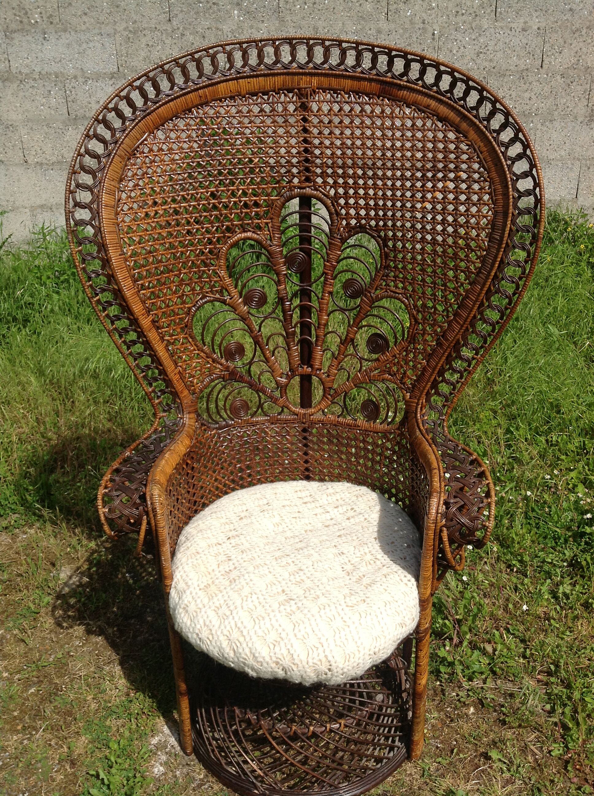 Fauteuil Emmanuelle en rotin