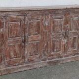 Buffet en bois ancien avec 4 portes