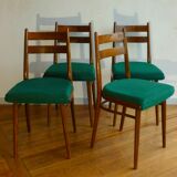 Set of 4 Czech chairs, 60s