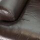 Comfortable Durlet Lounge Chairs in Chocolate Brown Leather, Set of Two 70s