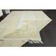 1970s Vintage Turkish Oushak Handmade Wool Cotton Yellow Area Rug 195x306