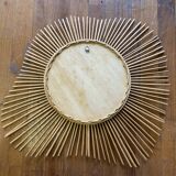 Rattan sun mirror 70s