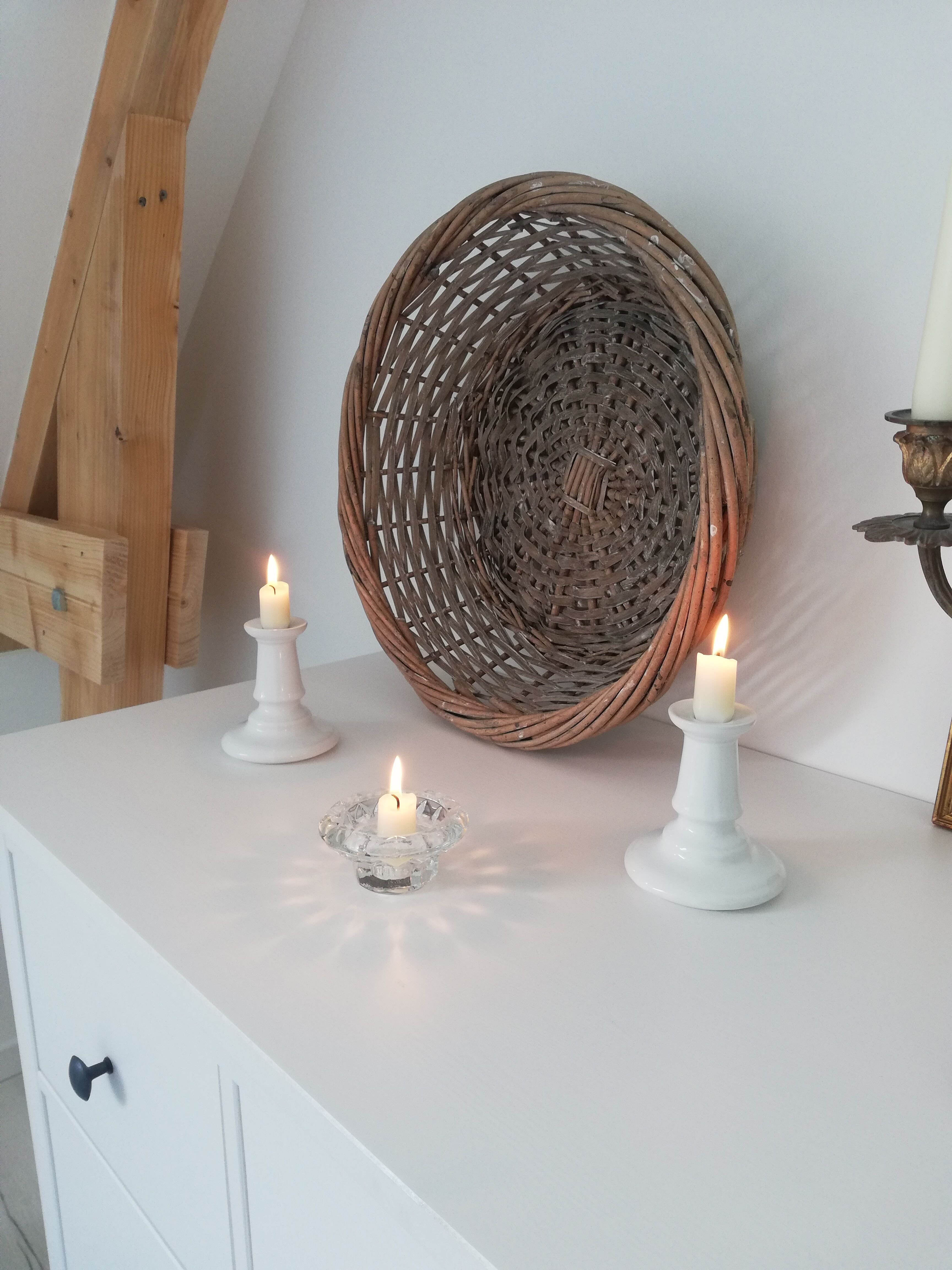 Vintage ceramic candle holders