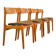 Erik Buch Danish Design Teak Dining Chairs for Oddense Maskinsnedkeri 1960s