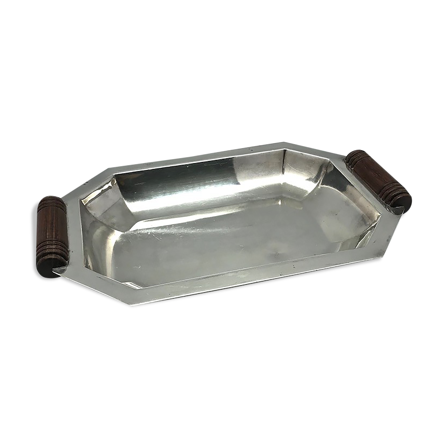 Silver metal tray