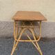 Rattan desk with locker, 1950