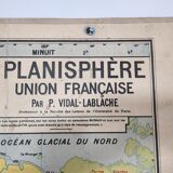 School wall map vidal lablache 22 and 22 bis