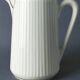 Small fluted white porcelain pot CNP