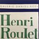 Henry roulet, galerie daniel keel, 1961. original exhibition poster in zürich.