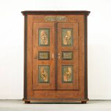 Painted folk art bridal wardrobe 1846