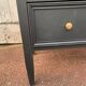 Matte black oak chest of drawers with 3 drawers