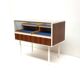 Vintage glass counter / desk with drawers made in the 1970s