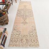 3x12 Cream Beige Persian Runner Rug 86x358Cm SK 17433