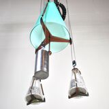 Ceiling lamp in glass, United States, 1950s