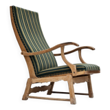 Chaise à bascule danoise à dossier haut, très bon état d'origine.