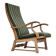 Chaise à bascule danoise à dossier haut, très bon état d'origine.