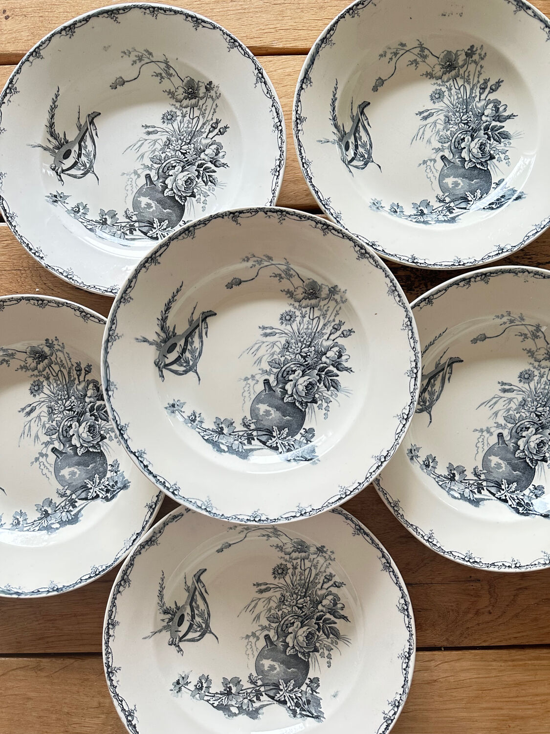 Assiettes creuses terre de fer