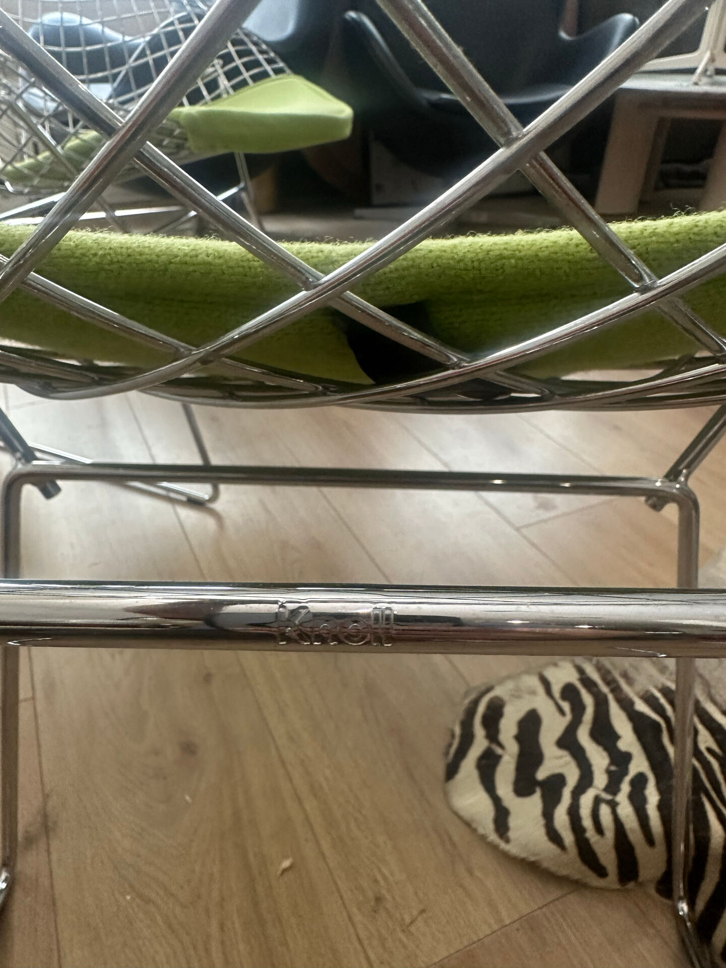 Fauteuil Diamond Harry Bertoïa édition Knoll contemporaine