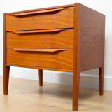A vintage Danish mid-century bedside table attributed to Kai Kristiansen