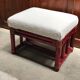 Maugrion rattan poufs for Roche Bobois vintage 70s