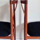 6 Danish mid-century teak chairs by Henning Sørensen for Danex from the 1960s.