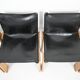6 Monk dining chairs by Afra & Tobia Scarpa for Molteni, 1970