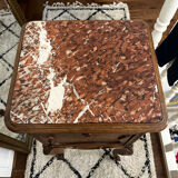 Marble pedestal table