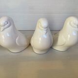 Seven dove bird candle holders