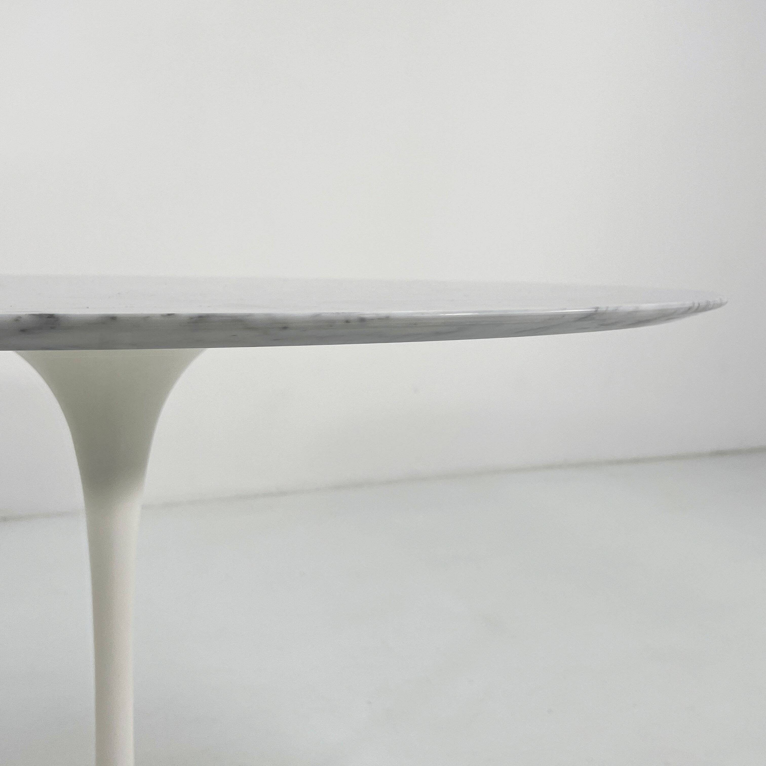 Table à manger en marbre 120 cm Tulip par Eero Saarinen pour Knoll, 1970