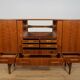 Mid-Century Teak High Sideboard, Denmark, 1960s