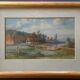 Pierre Girard, Paysage de campagne, watercolour, 1854