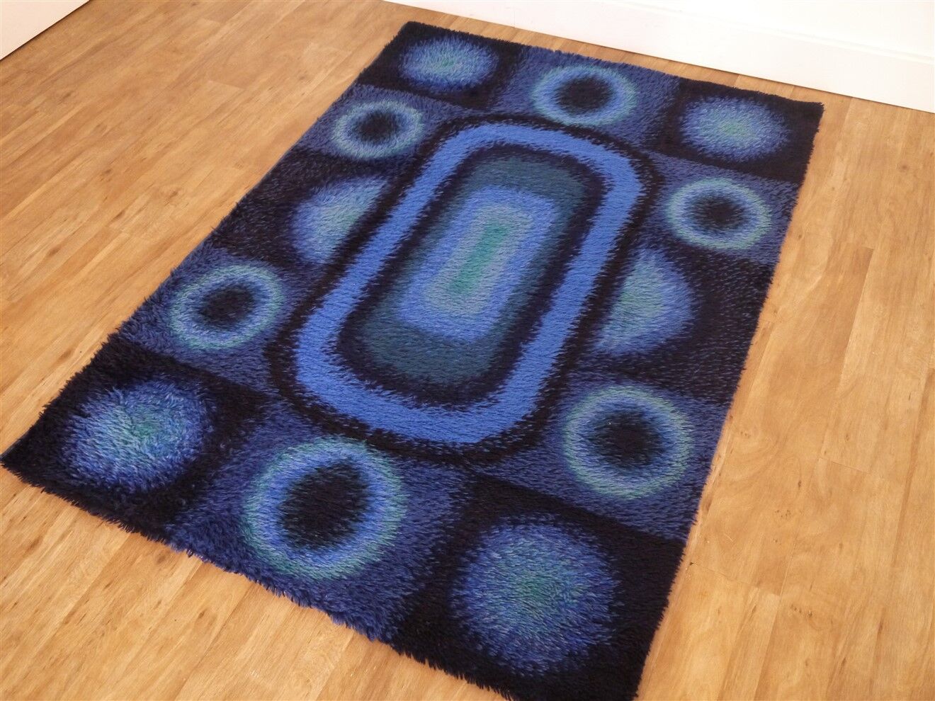 Vintage Danish carpet "rya" 1970