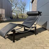 3x Original Cassina Le Corbusier Lc4 Black/chrome, New!